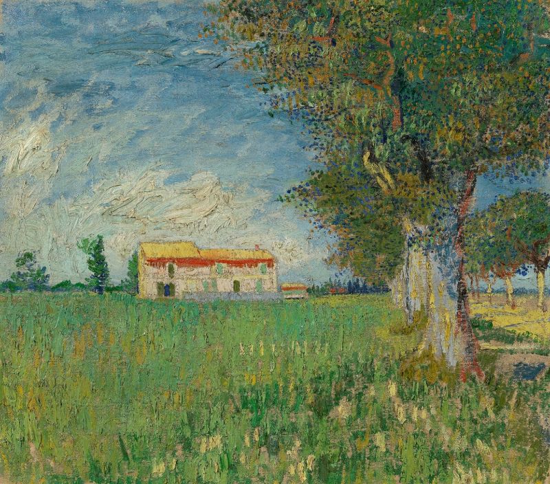9. Farmhouse in a Wheatfield